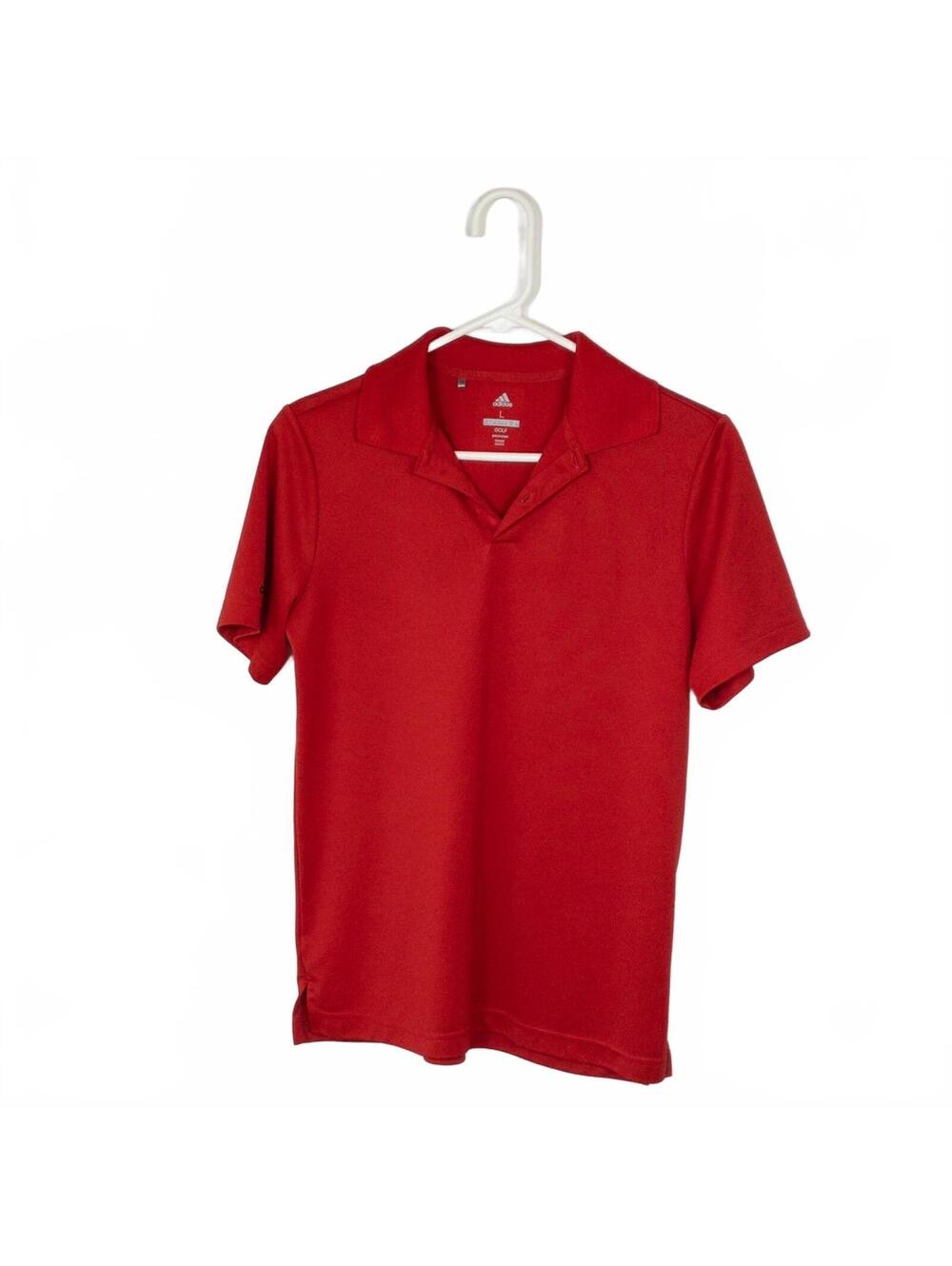 Adidas Golf Red Polo Shirt Size boys Large
